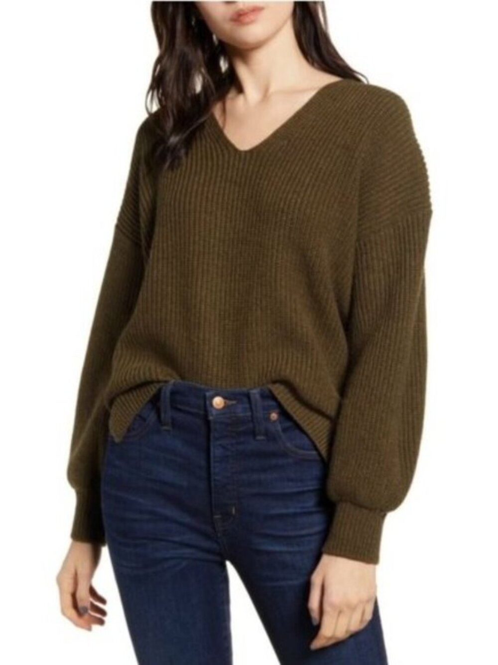 Madewell Thornton Balloon Sleeve Sweater